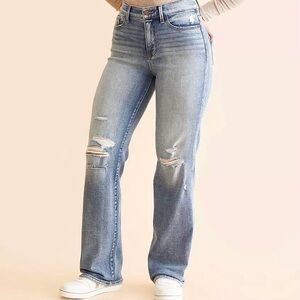 Buckle Black 23 Fit No. 75 Classic Straight Women’s Jeans High Rise Distressed